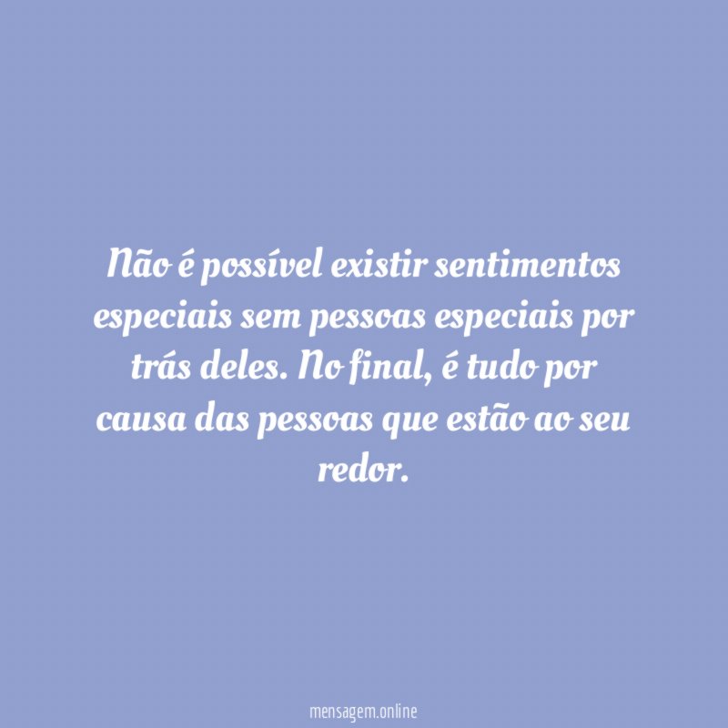 Pessoas especiais
