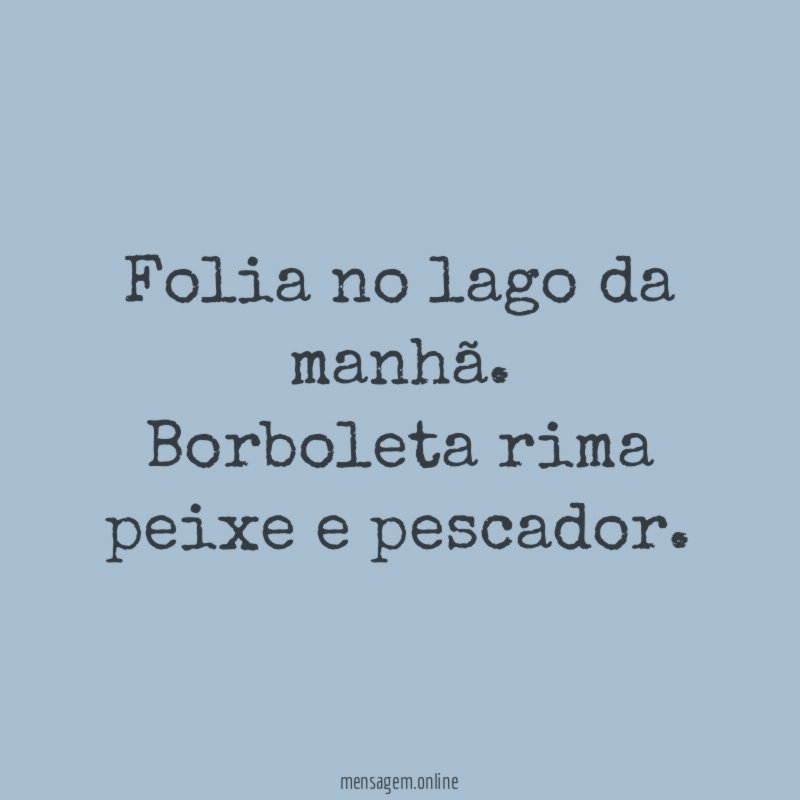 Folia no lago da manhã
