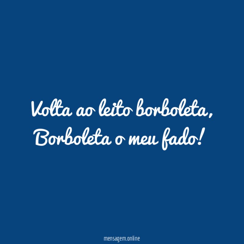 Volta ao leito borboleta