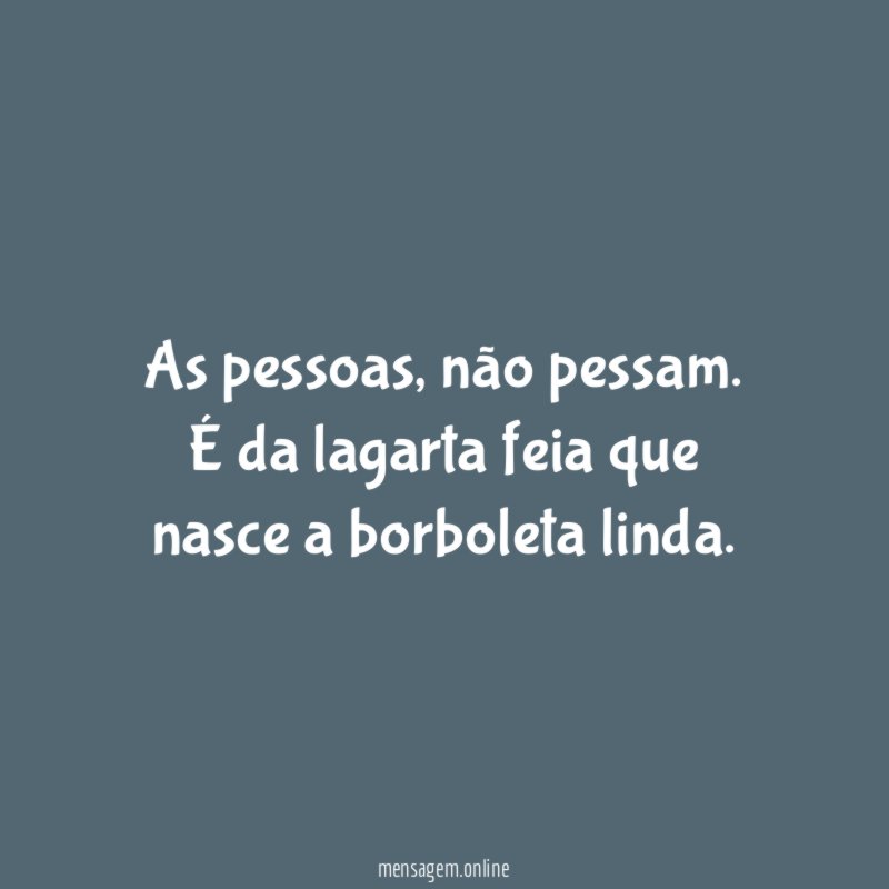 As pessoas