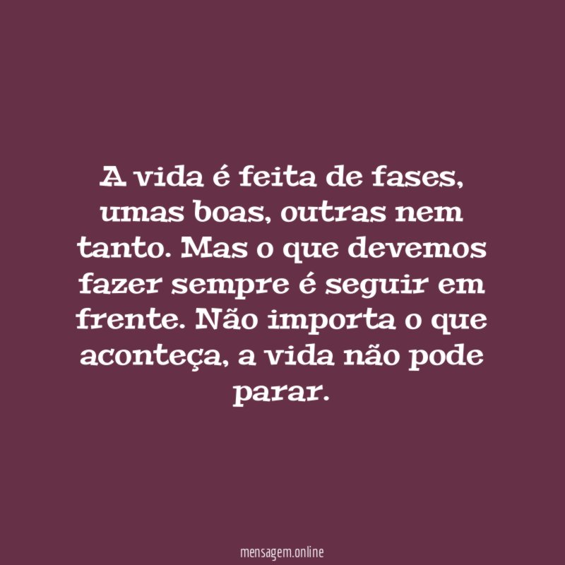 Seguir em frente