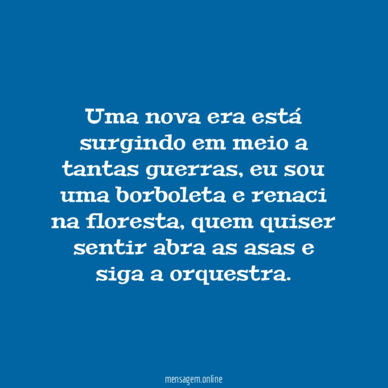 Uma nova era está surgindo em meio a tantas guerras