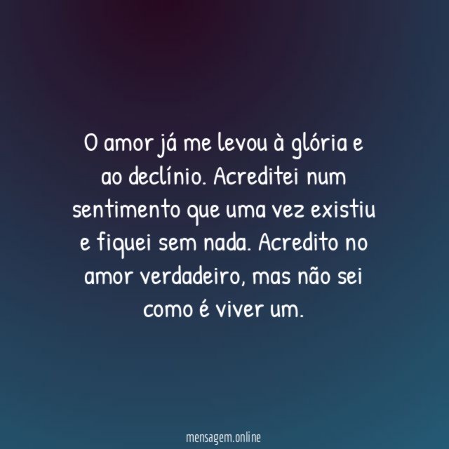 Eu quero sentir o amor