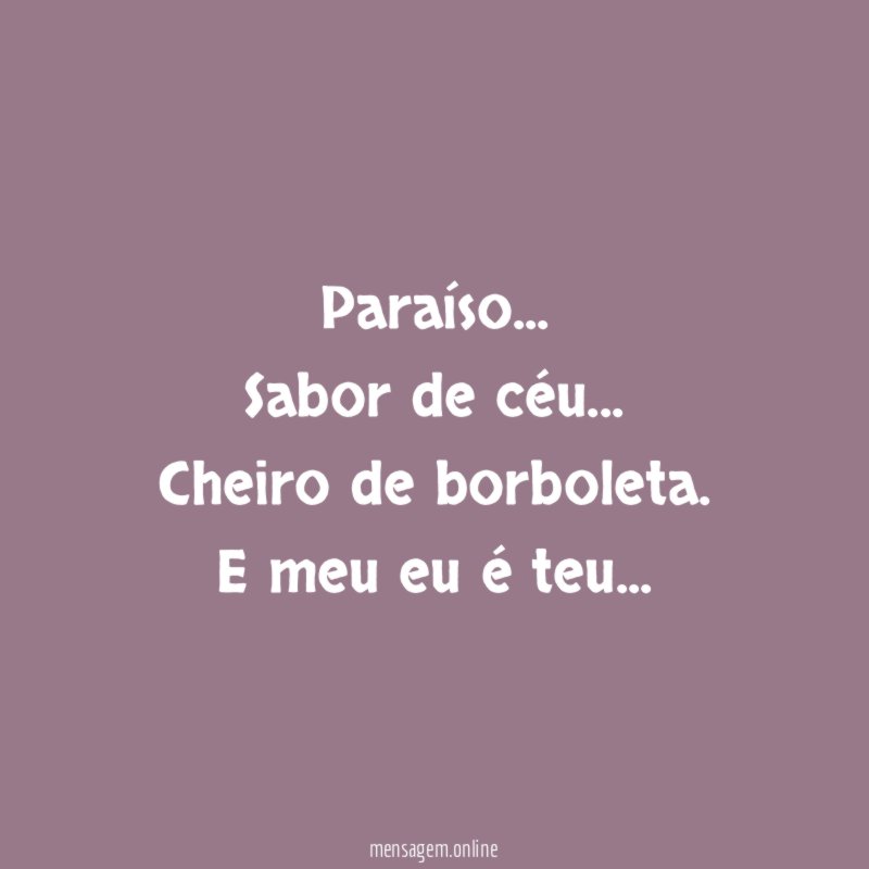 Paraíso…