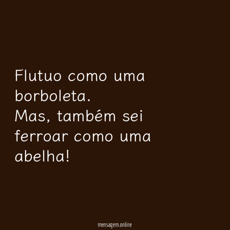flutuo como uma borboleta