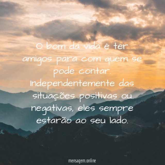 O bom da vida