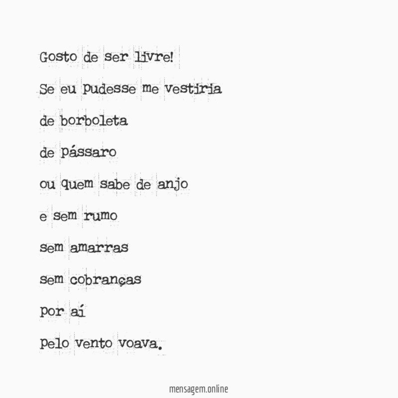 Gosto de ser livre