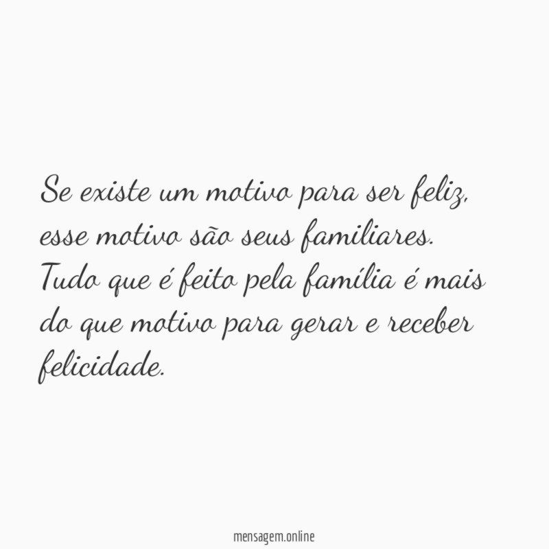 Tudo pela família