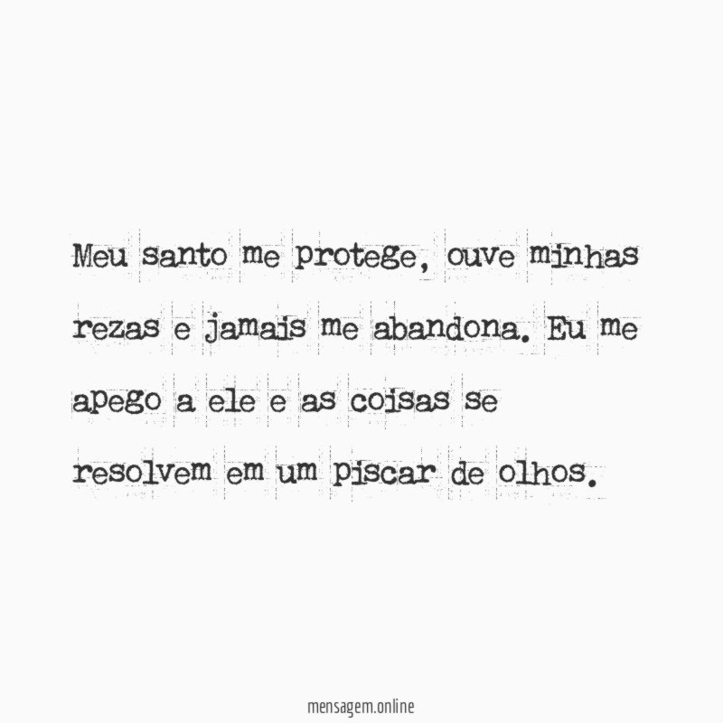 Meu santo me protege