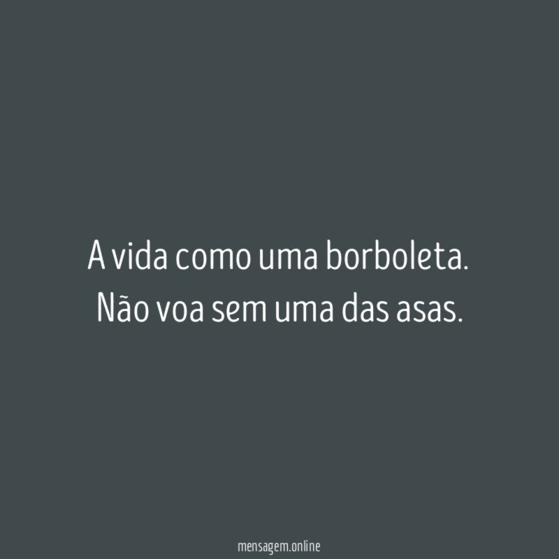 A vida como uma borboleta