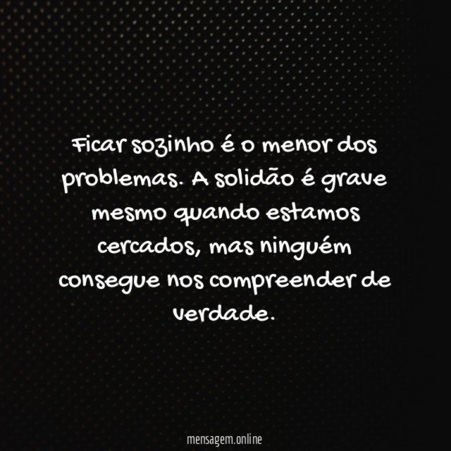 Não ser compreendido