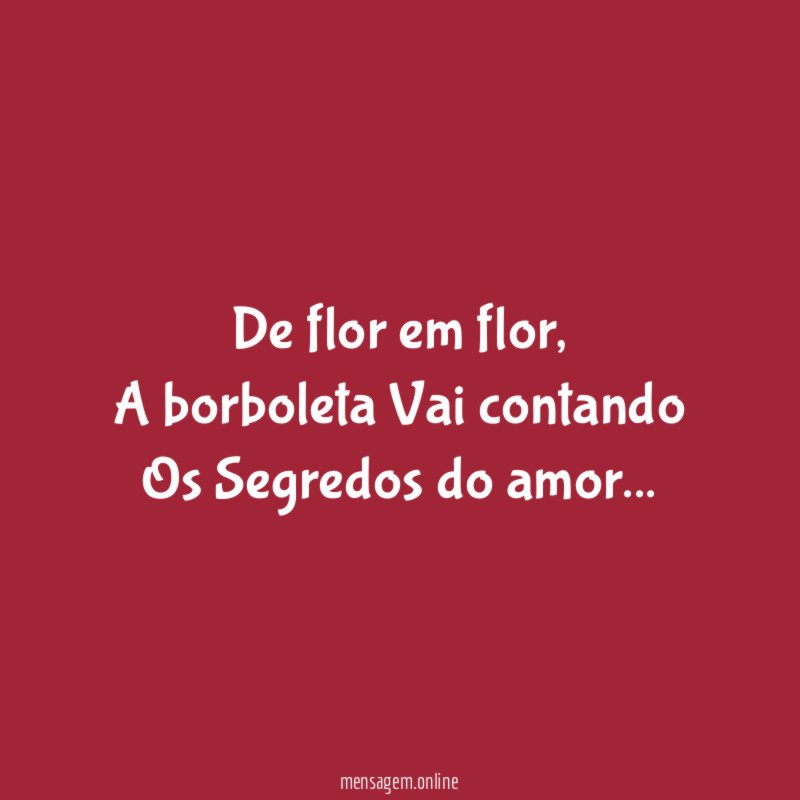 De flor em flor