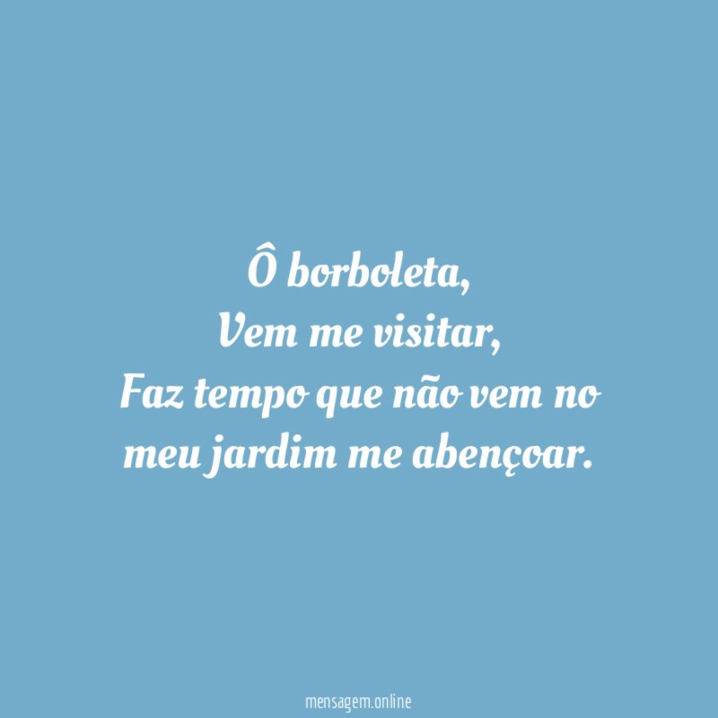Ô borboleta