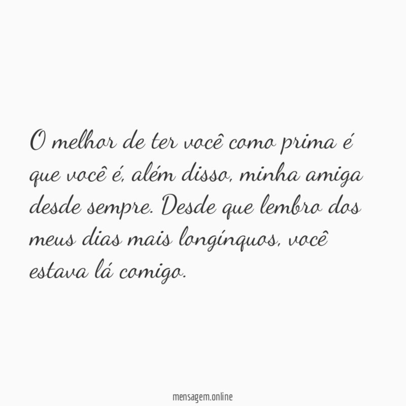 Amizade desde sempre