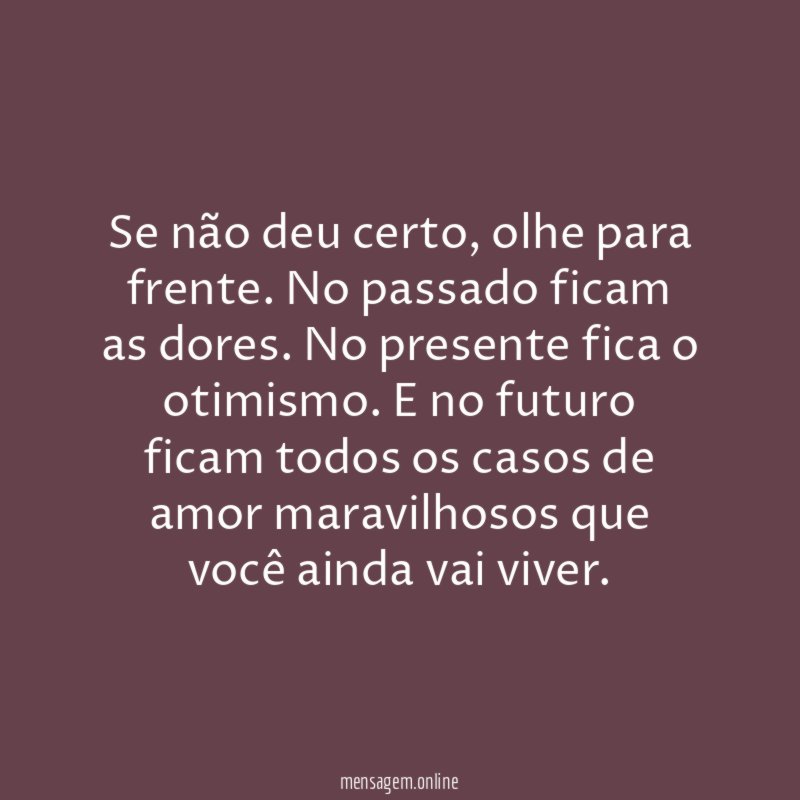 Olhe para frente