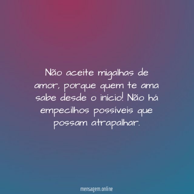Não aceite