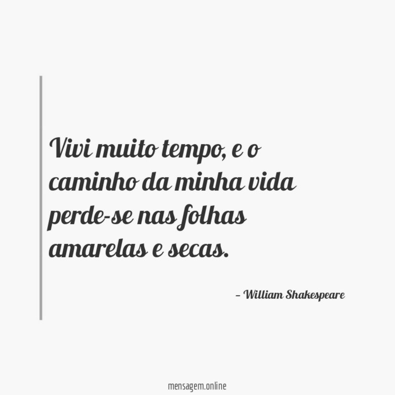 Vivi muito tempo
