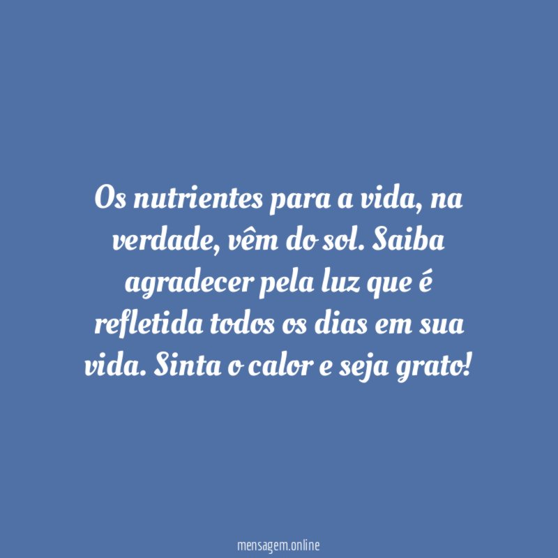 Sinta o calor