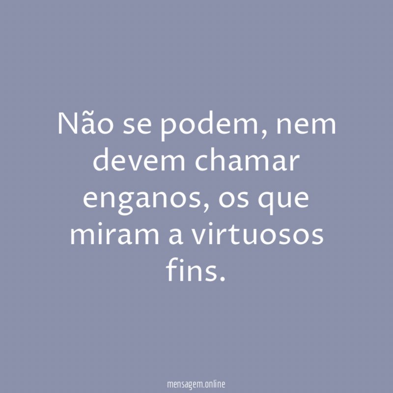 Não se podem