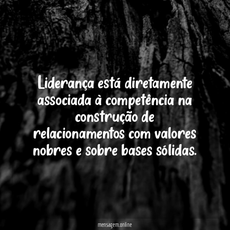 Liderança está diretamente associada à competência na construção