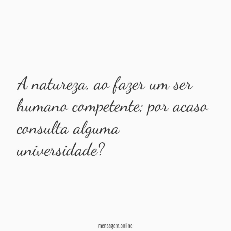 A natureza