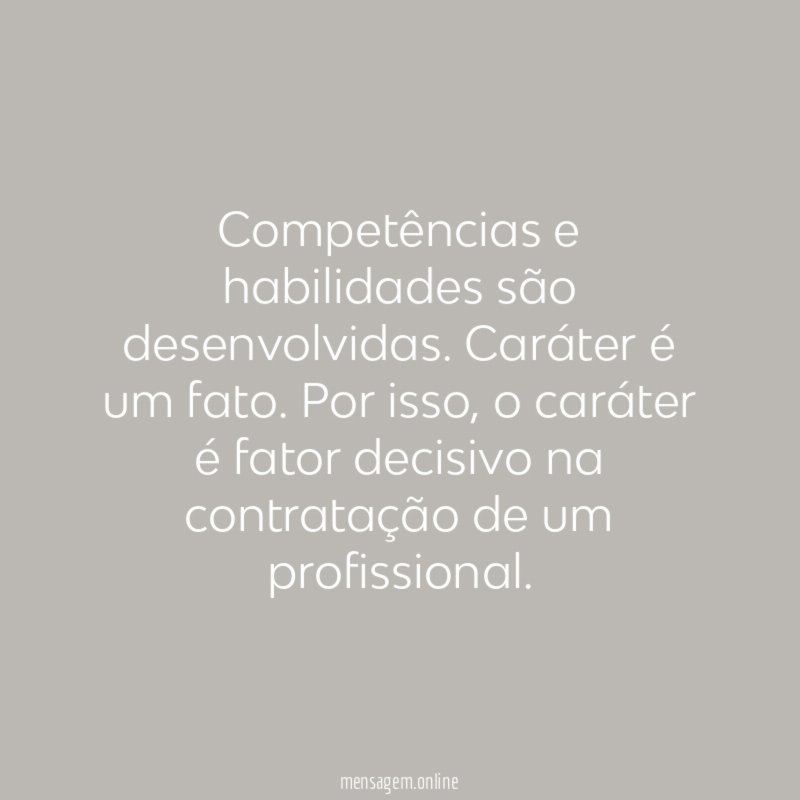 Competências e habilidades são desenvolvidas