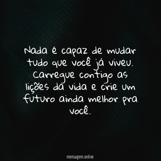 Lições da vida
