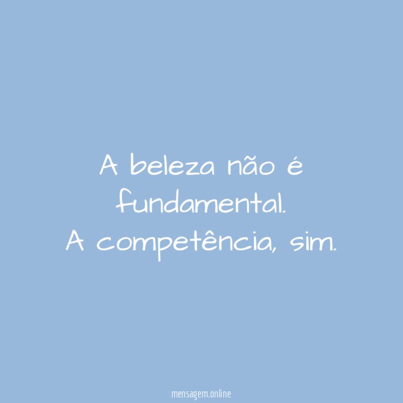 A beleza não é fundamental