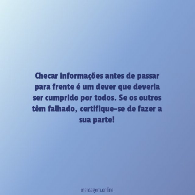 Faça sua parte