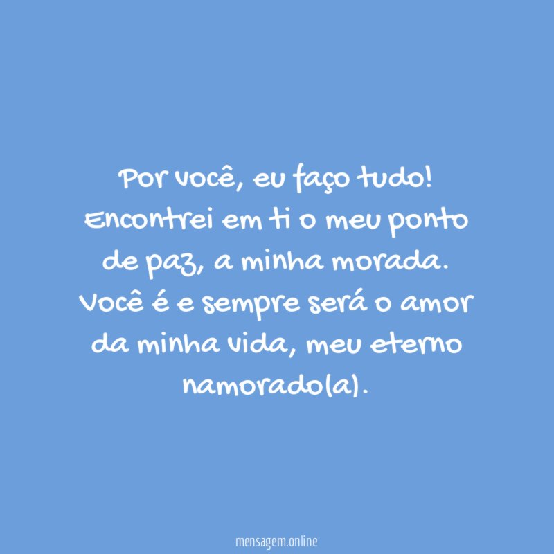 Eu te amo para sempre