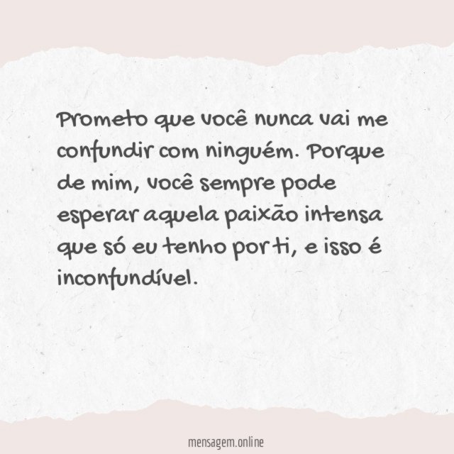Paixão inconfundível