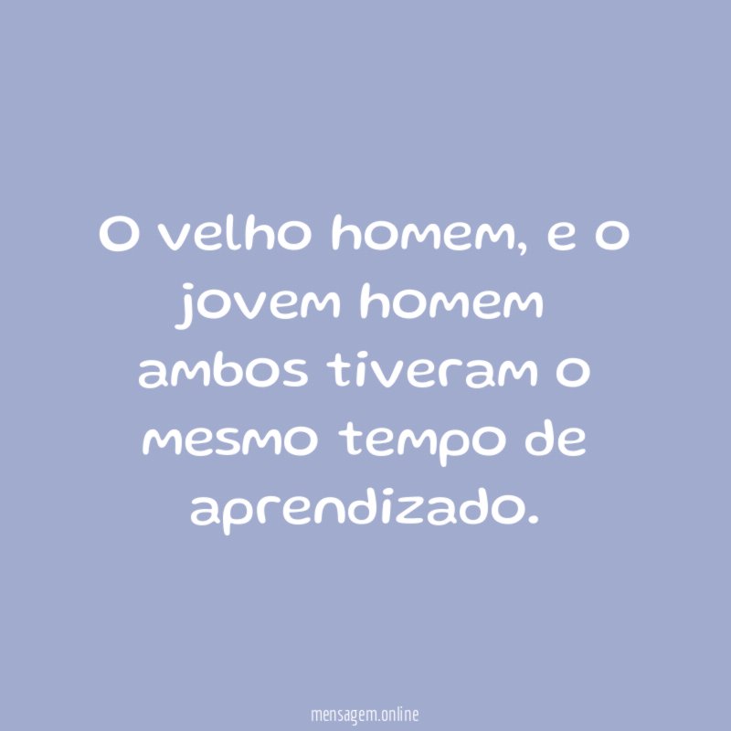 O velho homem
