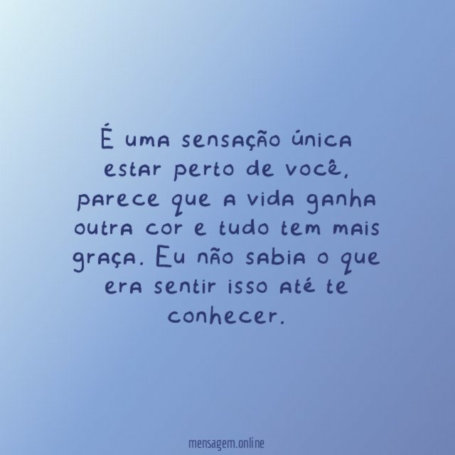 Sensação única