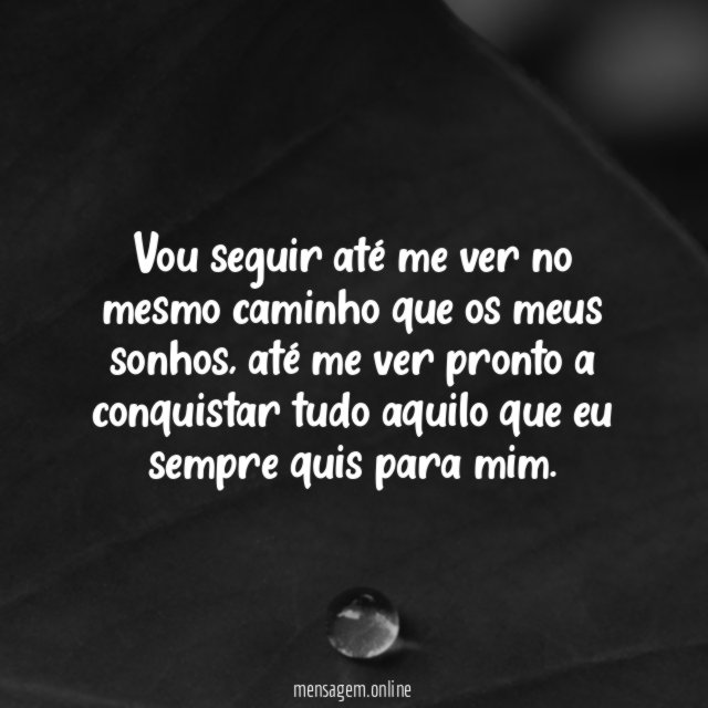 Vou seguir