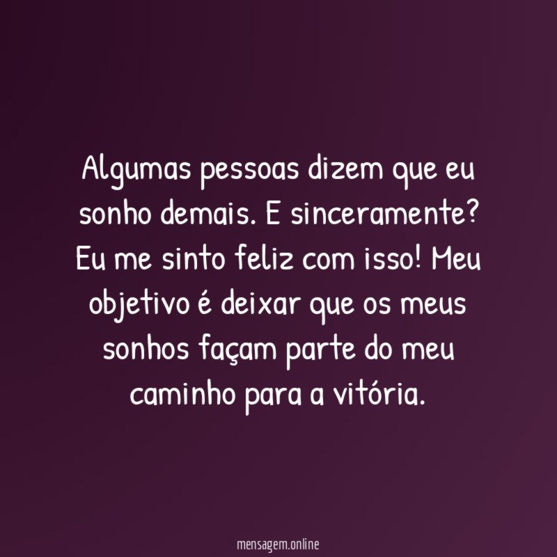 Seja sonhador
