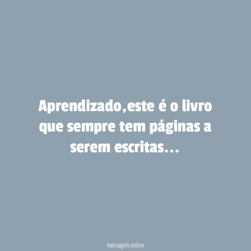 Aprendizado