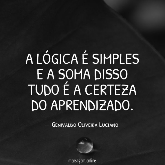 A lógica é simples e a soma disso