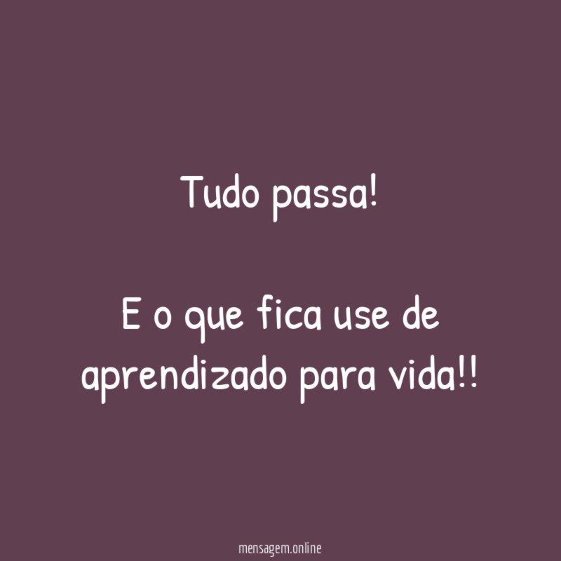 Tudo passa