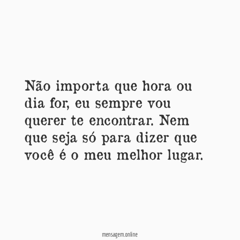 Qualquer momento