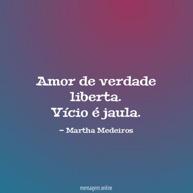 Amor de verdade liberta