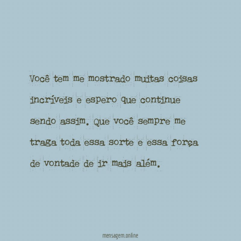 Que assim seja