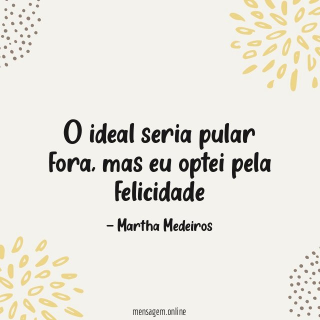 O ideal seria pular fora