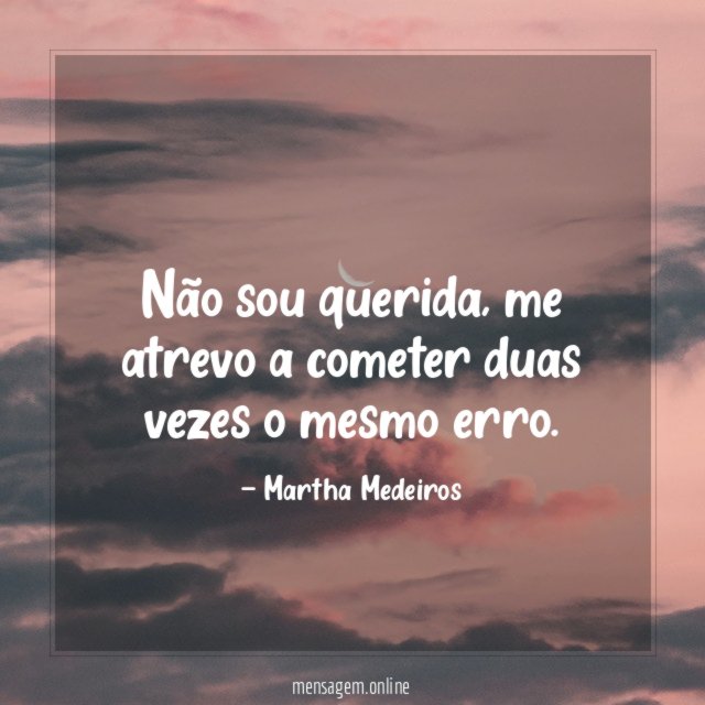 Não sou querida