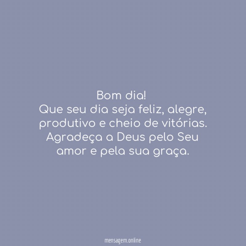Bom dia