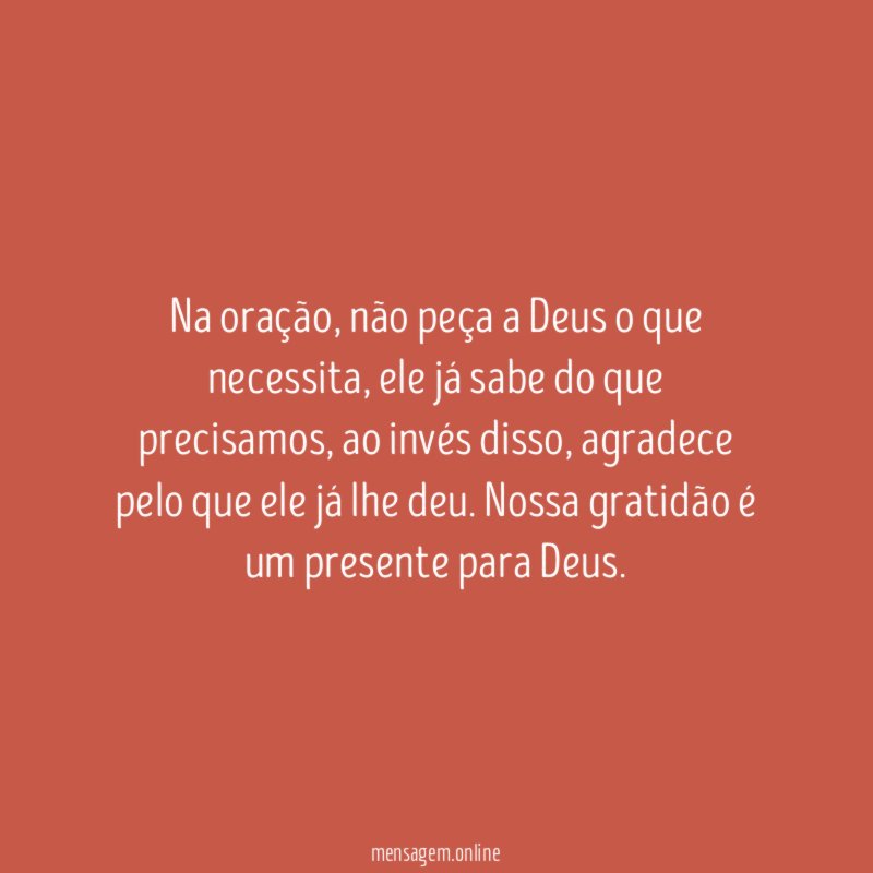 Na oração
