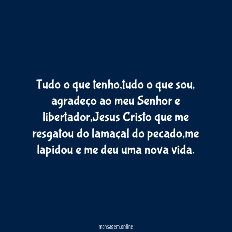 Tudo o que tenho