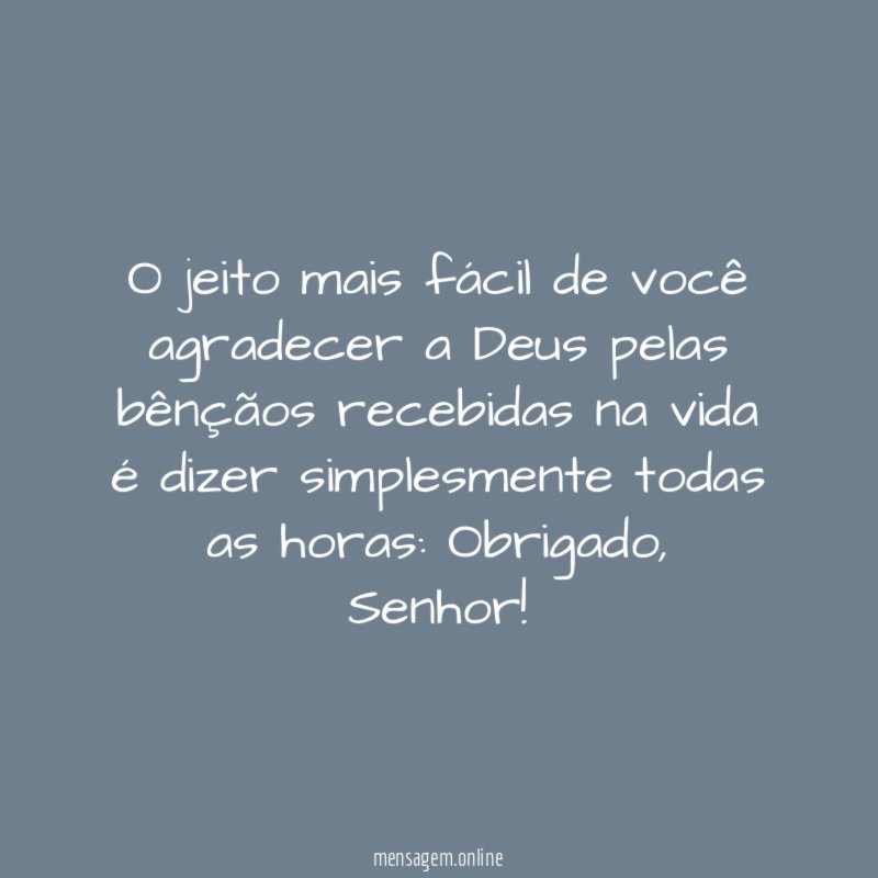 O jeito mais fácil de você agradecer a