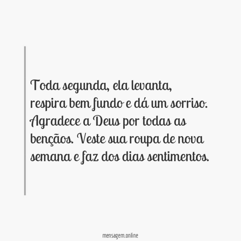 Toda segunda