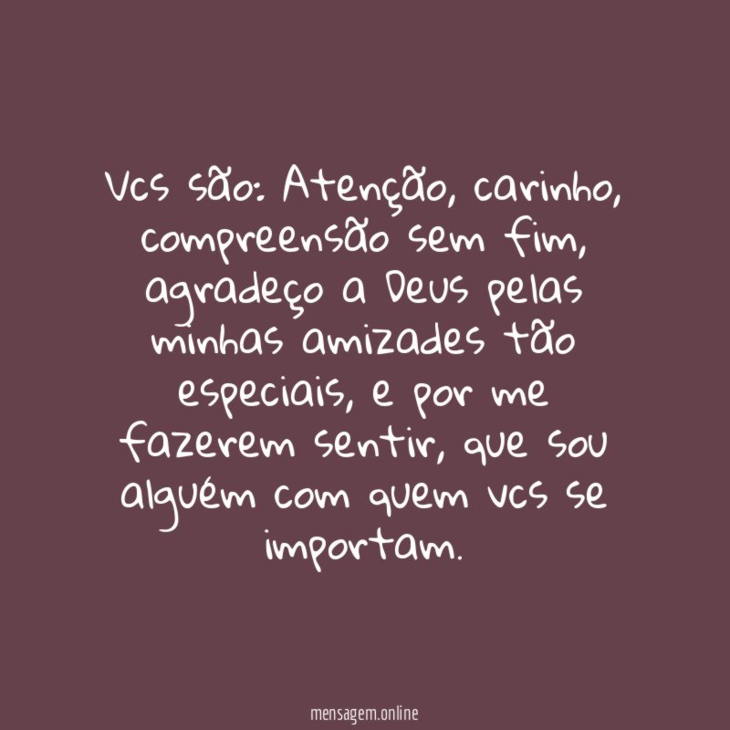 Vcs são
