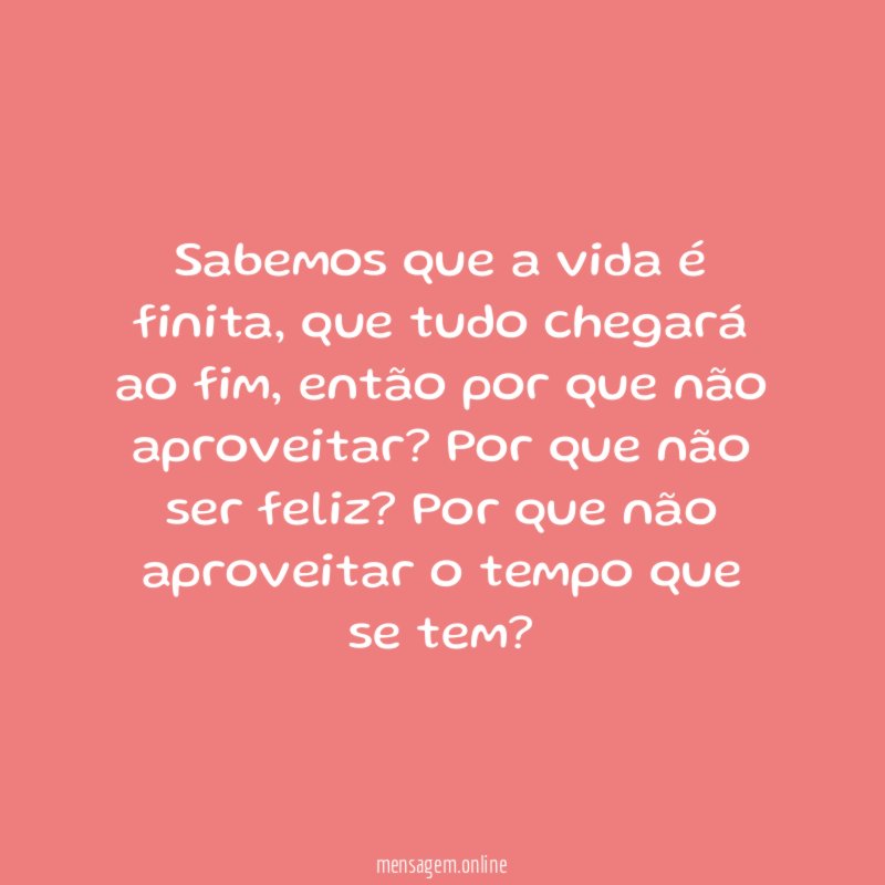 Por que não?